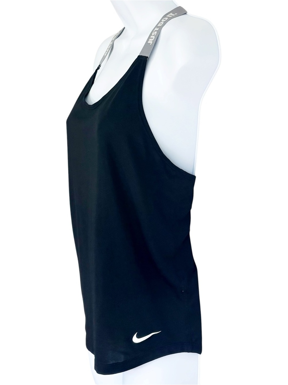 NIKE DRI-FIT Black Racerback Relaxed Fit Athletic Tank Top Women’s XS - Picture 2 of 7